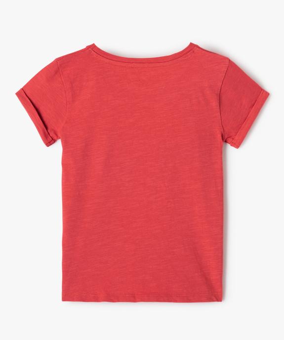 Tee-shirt fille à manches courtes imprimé - Camps United vue3 - CAMPS UNITED - GEMO