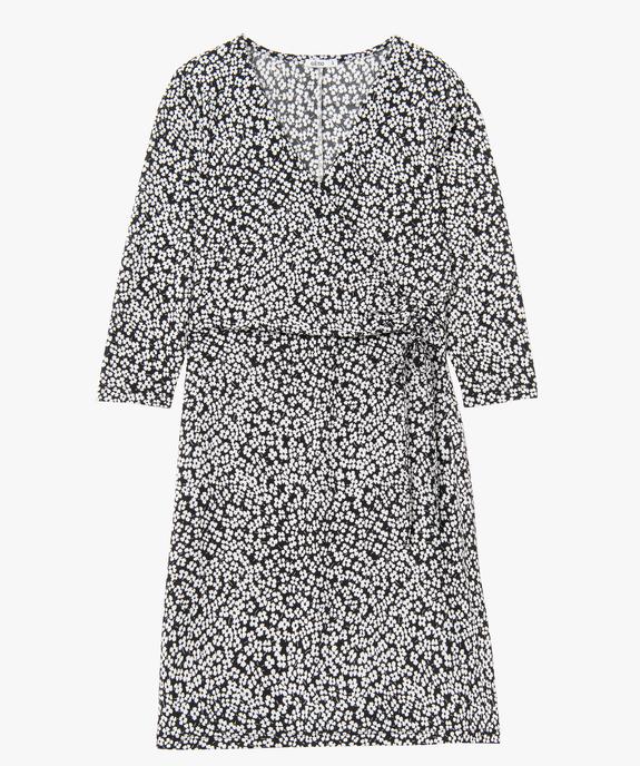 Robe femme à motifs fleuris avec haut cache-coeur vue4 - GEMO(FEMME PAP) - GEMO