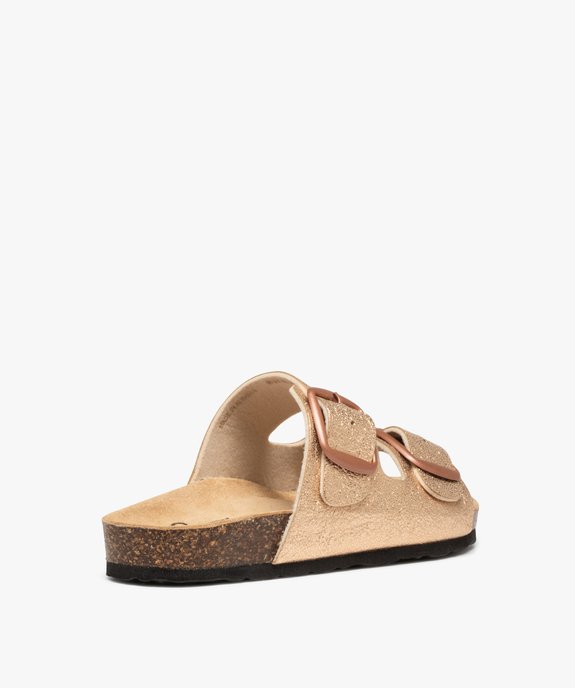 Mules femme à double bride à boucles unies vue4 - GEMO (CASUAL) - GEMO