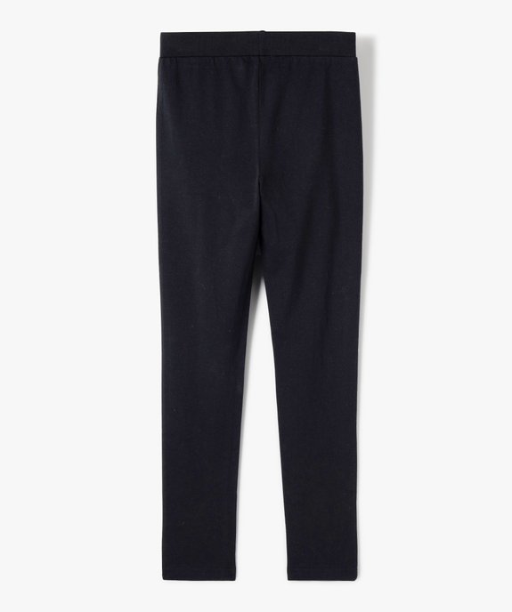 Pantalon de pyjama ajusté à taille élastiquée fille vue3 - GEMO