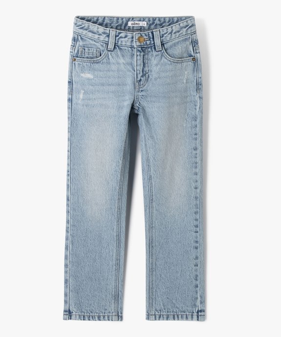Jean Slim aspect usé garçon vue2 - GEMO (ENFANT) - GEMO