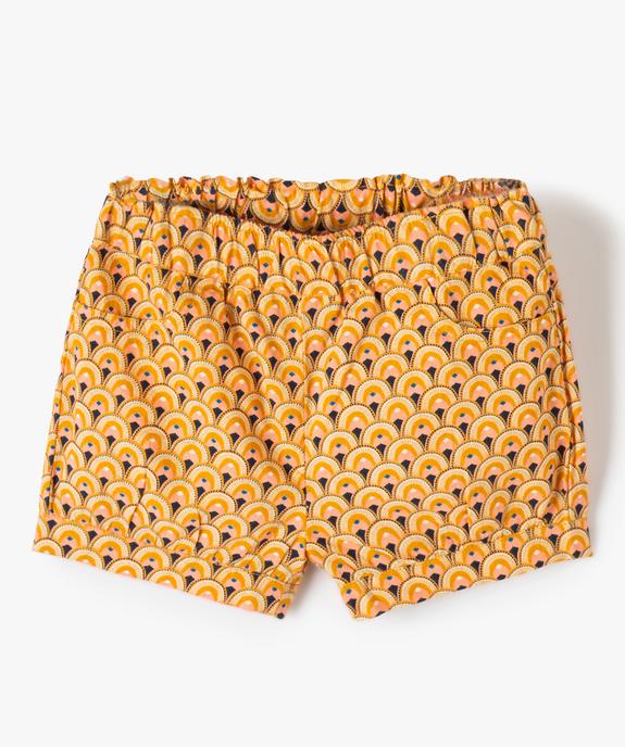 Short bébé fille à motifs fleuris vue1 - GEMO(BEBE DEBT) - GEMO