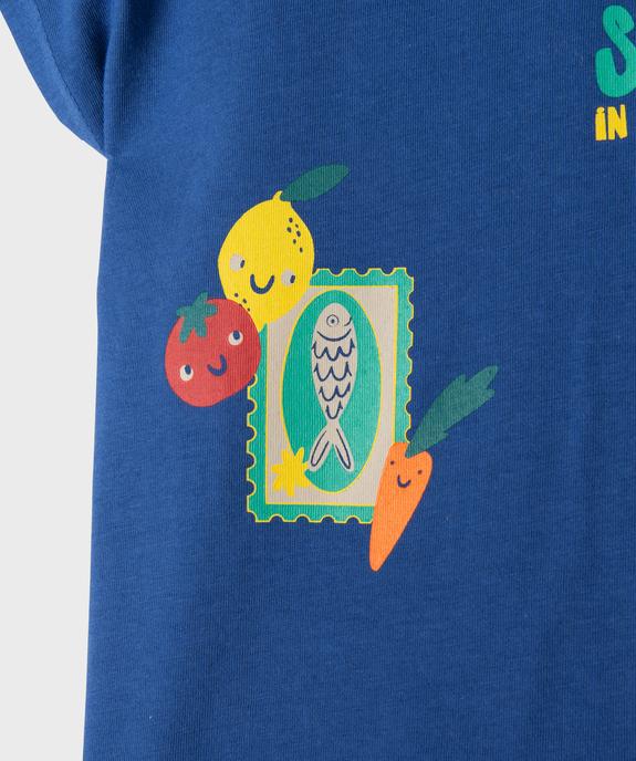 Tee-shirt à motif à manches ultra courtes bébé garçon vue2 - GEMO 4G BEBE - GEMO