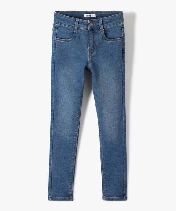 Jean fille coupe Skinny extensible vue2 - GEMO 4G FILLE - GEMO