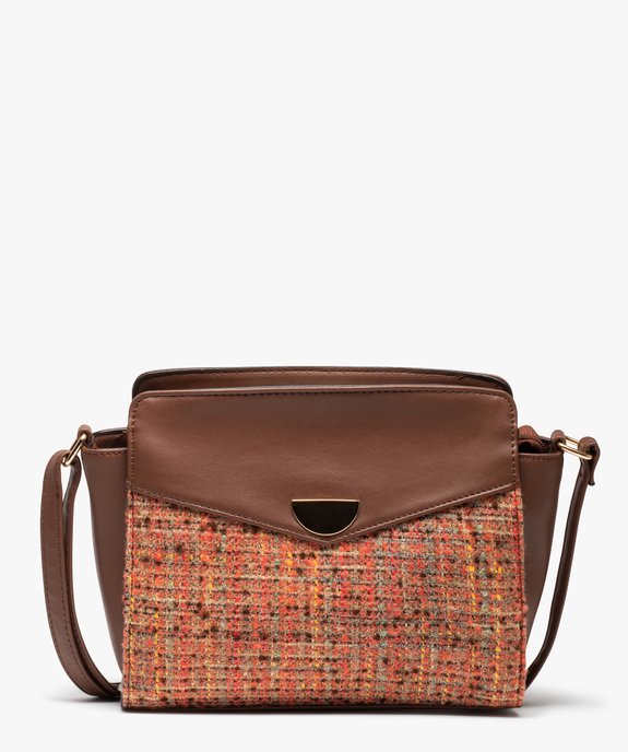 Sac femme à bandoulière bimatière esprit haute couture vue1 - GEMO (ACCESS) - GEMO
