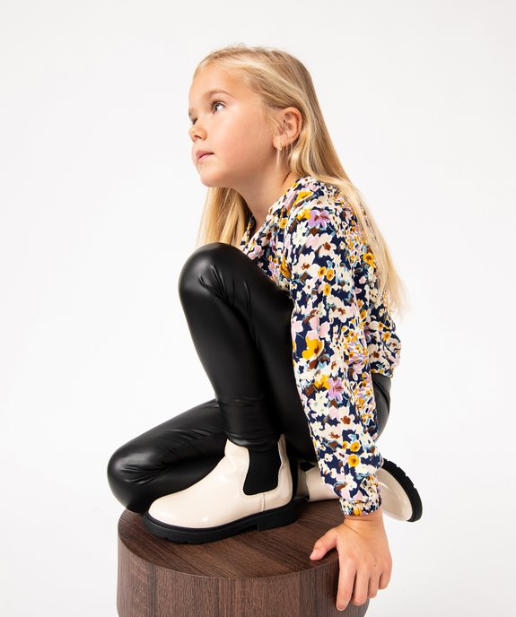 Chemise à manches longues à motifs fleuris fille vue1 - GEMO (ENFANT) - GEMO