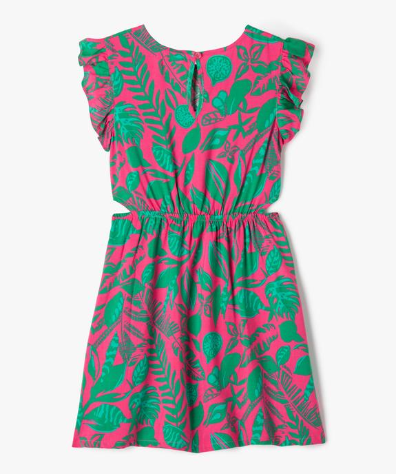 Robe sans manches en viscose fluide imprimée fille vue4 - GEMO 4G FILLE - GEMO