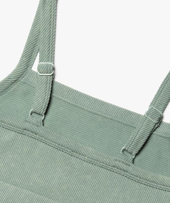 Brassière à col carré et bretelles ajustables fille vue2 - GEMO (JUNIOR) - GEMO