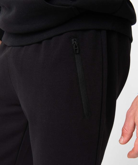 Pantalon homme en maille à poches zippées et taille élastiquée vue2 - GEMO (HOMME) - GEMO