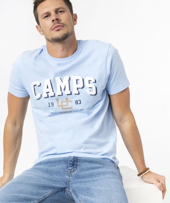 Tee-shirt à manches courtes avec inscription homme - Camps United vue1 - CAMPS GEMO FOR GOOD - GEMO