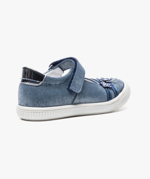 Babies en cuir pailleté avec motifs fleuris vue4 - GEMO (ENFANT) - GEMO