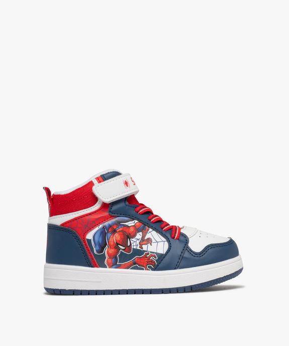 Baskets montantes à lacets élastiques et scratch garçon - Spiderman vue1 - SPIDERMAN - GEMO