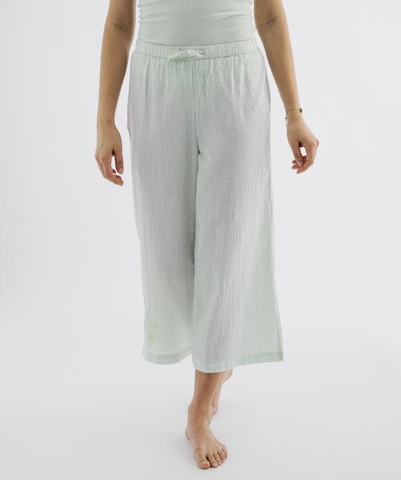 Pantalon de pyjama à motif vichy femme vue1 - GEMO(HOMWR FEM) - GEMO