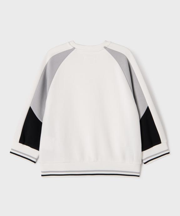 Sweat de sport tricolore garçon vue3 - GEMO (ENFANT) - GEMO