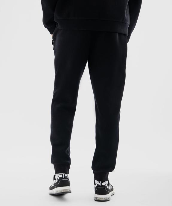 Pantalon de jogging avec poches zippées homme vue3 - GEMO (HOMME) - GEMO