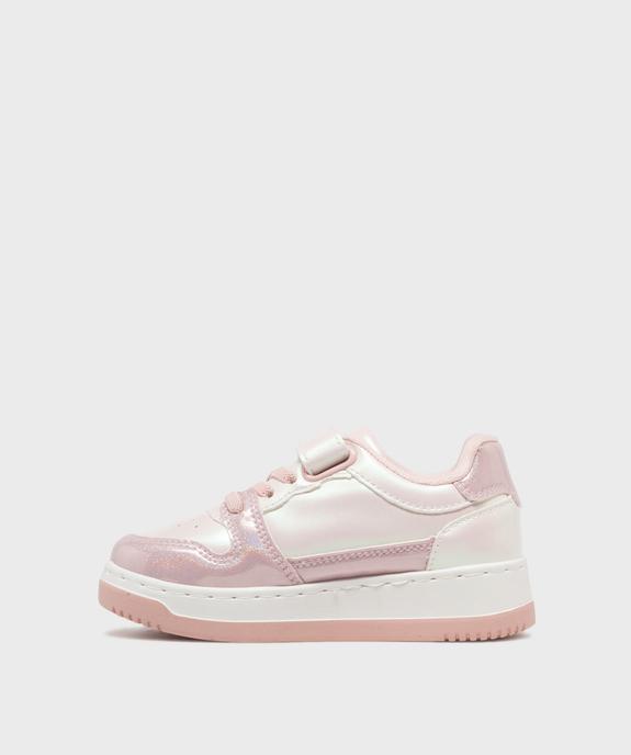 Baskets à scratch dessus irisé fille - Lovely Wings vue3 - LOVELY WINGS - GEMO