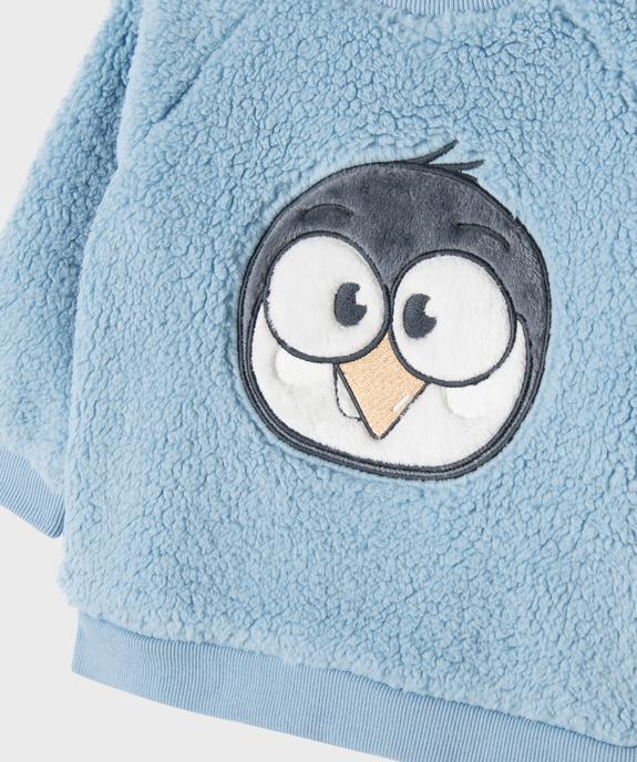 Sweat en sherpa douillet imprimé bébé garçon vue3 - GEMO(BEBE DEBT) - GEMO