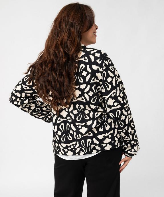 Veste fluide en maille texturée femme grande taille - GEMO (G TAILLE) Veste fluide en maille texturée femme grande taille vue3 - GEMO (G TAILLE) - GEMO