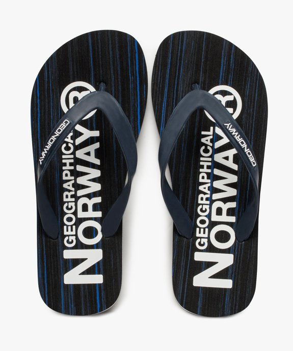 Tongs homme détails contrastés – Geographical Norway vue1 - GEOGRAPHICAL NORWAY - GEMO