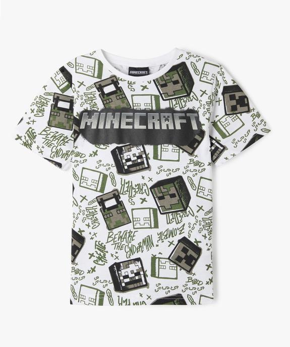 Tee-shirt manches courtes imprimé all over garçon - Minecraft vue1 - MINECRAFT - GEMO