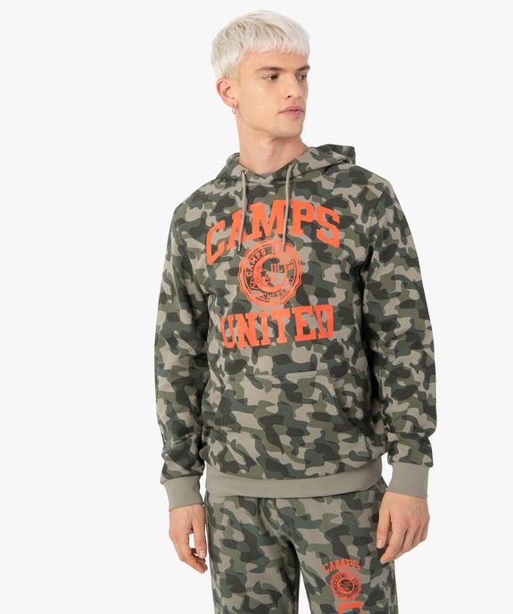 Sweat homme à capuche avec motif XXL – Camps United vue1 - CAMPS UNITED - GEMO