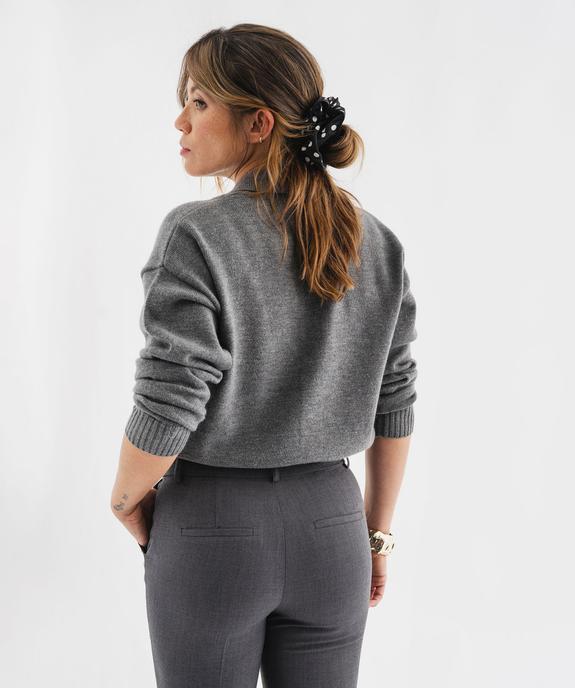 Gilet court à col polo femme vue3 - GEMO(FEMME PAP) - GEMO