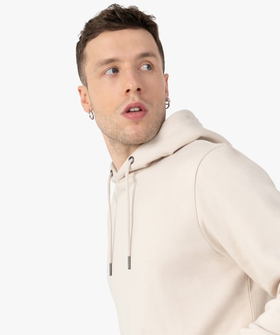 Sweat à capuche intérieur molletonné homme vue5 - GEMO 4G HOMME - GEMO