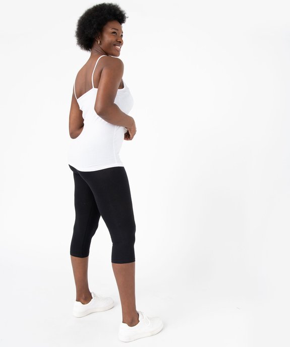 Legging court en coton stretch femme vue8 - GEMO 4G FEMME - GEMO