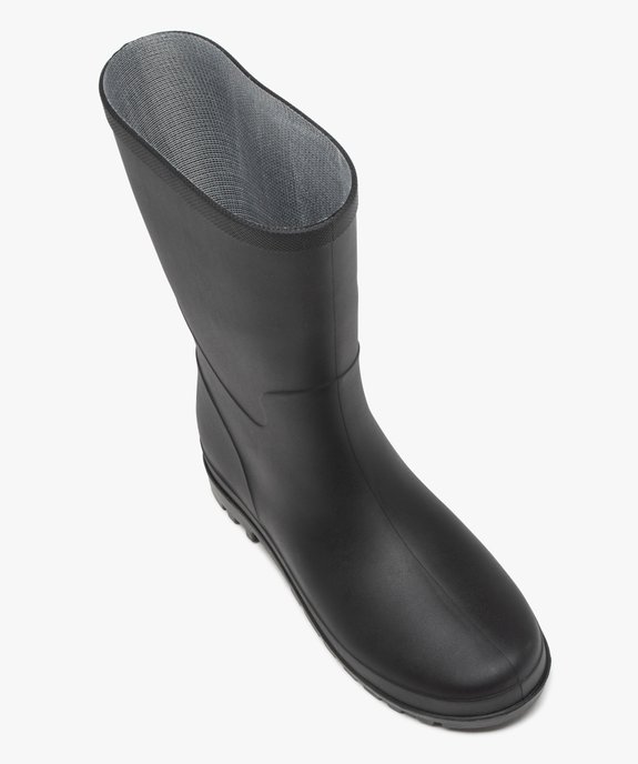 Bottes de pluie femme unies à semelle crantée vue5 - GEMO (EQUIPT) - GEMO