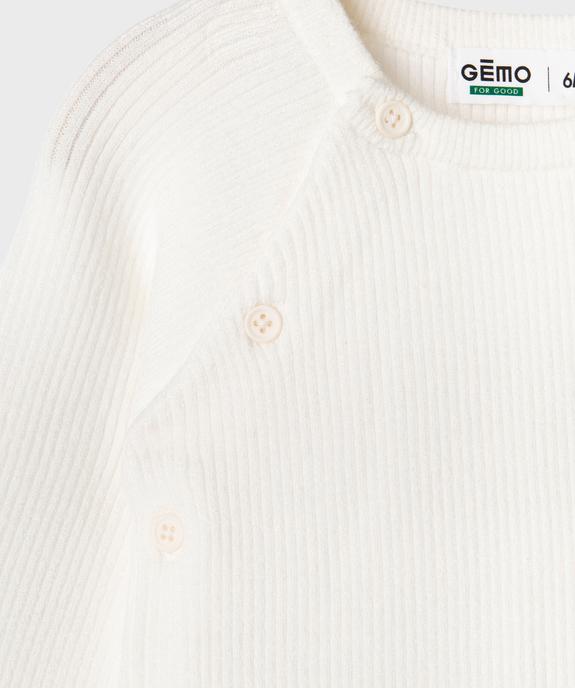 Ensemble 2 pièces en maille bébé fille : pull et pantalon vue2 - GEMO 4G BEBE - GEMO