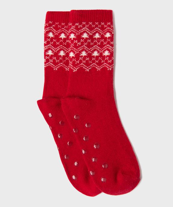 Chaussettes antidérapantes motif hivernal femme - GEMO(HOMWR FEM) Chaussettes antidérapantes motif hivernal femme vue1 - GEMO(HOMWR FEM) - GEMO