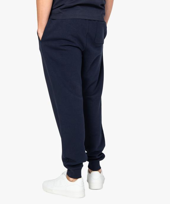 Jogging homme en molleton vue3 - GEMO 4G HOMME - GEMO