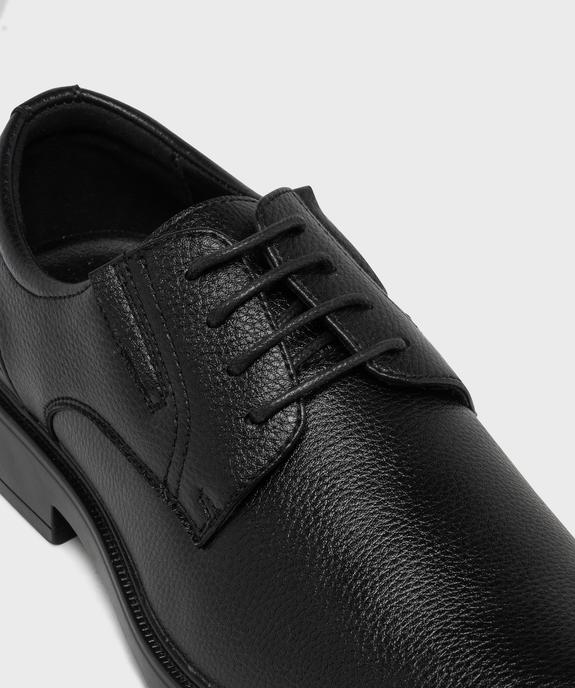 Derbies grainés à lacets et élastiques de confort homme vue6 - MARIO BALDANO - GEMO