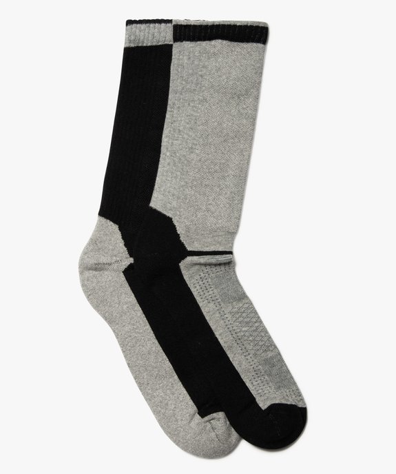 Chaussettes de travail homme résistante et respirantes (lot de 2)  vue1 - GEMO(HOMWR HOM) - GEMO