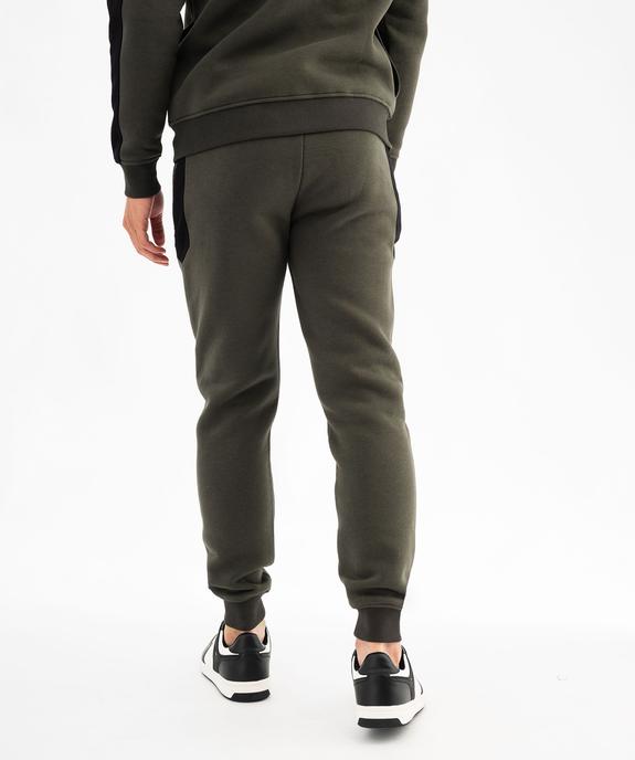 Pantalon de jogging bicolore homme vue3 - GEMO (HOMME) - GEMO
