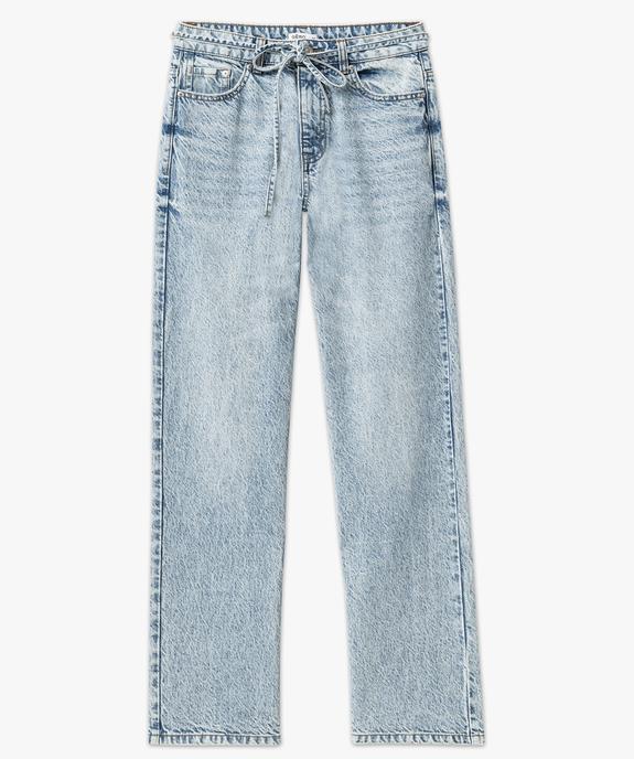 Jean Regular pleine longueur taille haute femme vue4 - GEMO 4G FEMME - GEMO