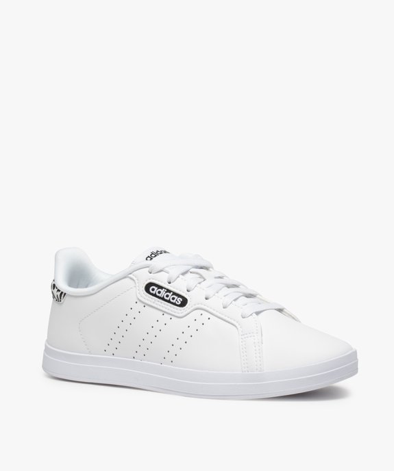 Tennis femme unies à lacets – Adidas Courtpoint CL X vue2 - ADIDAS - GEMO