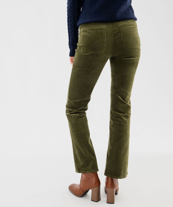 Pantalon en velours côtelé femme - LuluCastagnette vue4 - LULUCASTAGNETTE - GEMO