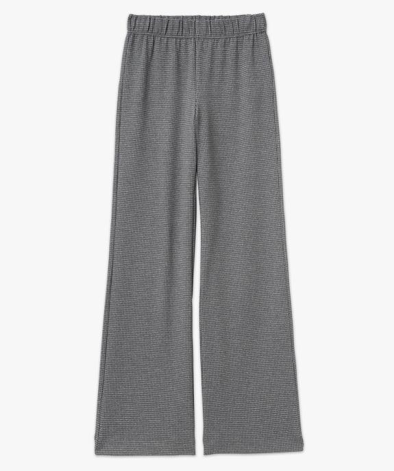 Pantalon large en maille imprimée à taille élastiquée femme vue4 - GEMO(FEMME PAP) - GEMO