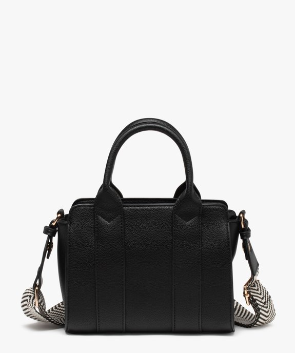 Sac femme en matière grainée avec large bandoulière amovible vue1 - GEMO (ACCESS) - GEMO