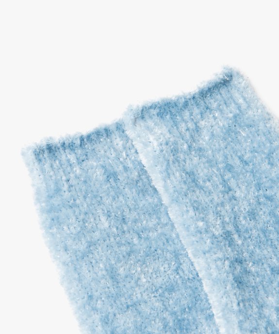 Chaussettes en maille chenille douce et épaisse femme vue2 - GEMO 4G FEMME - GEMO