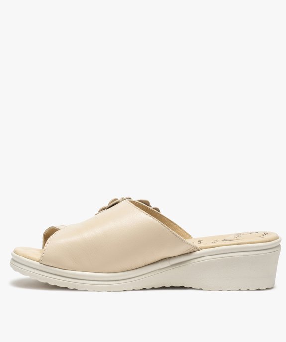 Mules femme confort à talon dessus fantaisie – 5 zones vue3 - 5 REFLEX ZONES - GEMO