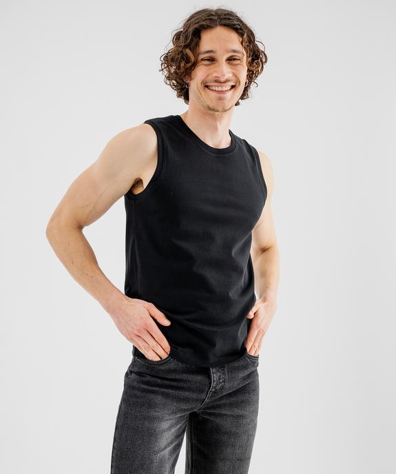 Tee-shirt sans manches en jersey de coton homme vue1 - GEMO 4G HOMME - GEMO