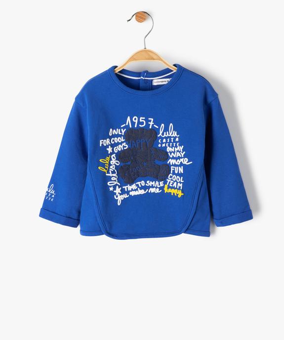 Tee-shirt bébé garçon imprimé à découpes originales - LuluCastagnette vue1 - LULUCASTAGNETTE - GEMO