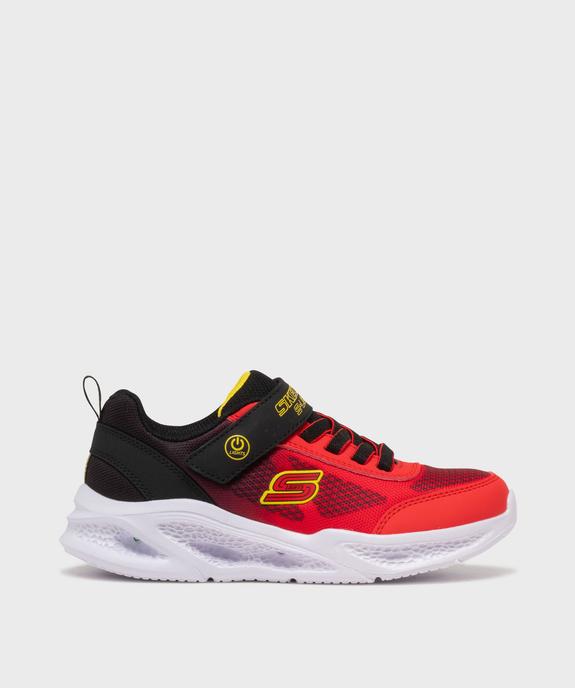 Baskets basses running en mesh à semelle lumineuse garçon - Skechers vue1 - SKECHERS - GEMO
