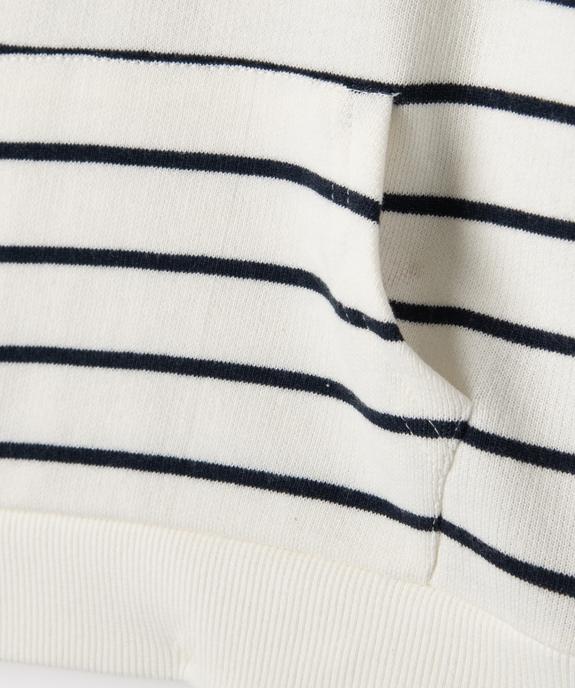 Sweat bébé garçon à rayures avec capuche vue6 - GEMO(BEBE DEBT) - GEMO