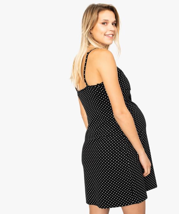 Nuisette de grossesse à bretelles avec décolleté dentelle vue3 - GEMO (MATER) - GEMO