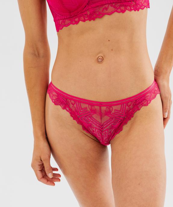 Culotte en dentelle transparente vue1 - GEMO(HOMWR FEM) - GEMO
