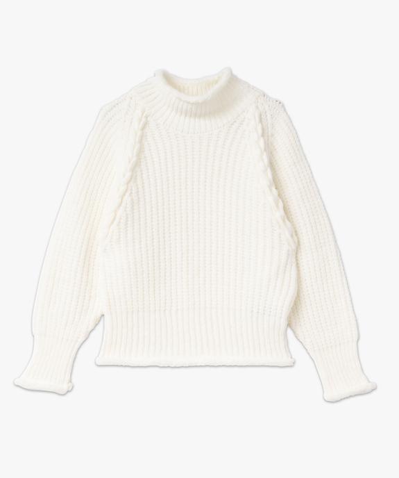 Pull col montant à manches chauve-souris femme vue4 - GEMO(FEMME PAP) - GEMO