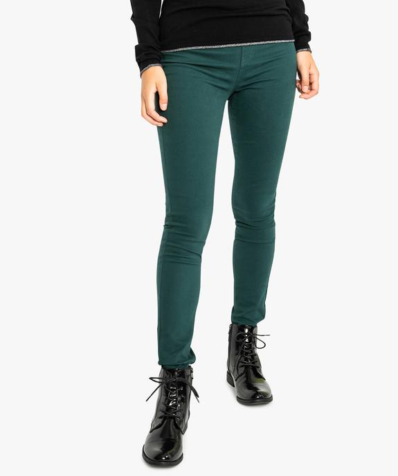 Jegging slim uni coloré vue1 - FOLLOW ME - GEMO